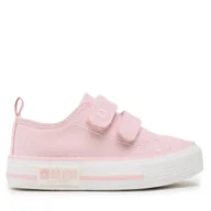 Buty dla dziewczynek - Trampki Big Star Shoes LL374017 Różowy - miniaturka - grafika 1
