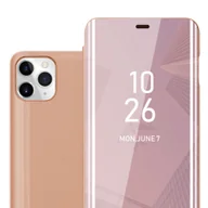 Etui i futerały do telefonów - Etui Cadorabo kompatybilne z Apple iPhone 11 PRO MAX w kolorze KUNZIT ROSA - Lustrzane etui ochronne Clear View - Ultra Slim Case Cover Etui z funkcją podstawki 360 stopni ochrony w stylu klapki książki - miniaturka - grafika 1