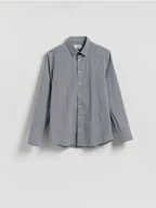 Koszule męskie - Reserved - Koszula slim fit w kratę - granatowy - miniaturka - grafika 1