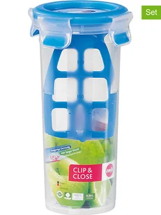 Emsa Zestaw dwóch shakerów w kolorze niebieskim - 0,5 l - Pudła i pojemniki do przechowywania - miniaturka - grafika 1