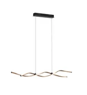 Lampy sufitowe - Paul Neuhaus Designerska lampa wisząca złota ze ściemnianą diodą LED - Zina - miniaturka - grafika 1
