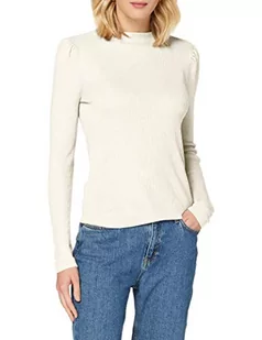 Vila Bluza damska Vipopsa Knit Crew Neck L/S Top - Bluzy damskie - miniaturka - grafika 1