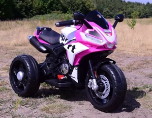 Motor Na Akumulator Trójkołowy Sport Różowy FB6886 - Pojazdy elektryczne dla dzieci - miniaturka - grafika 3