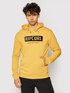 Bluzy męskie - Rip Curl Bluza Bohed Hooded Pop CFEYN4 Żółty Regular Fit - grafika 1