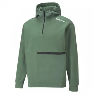 Męski polar nierozpinany z kapturem PUMA RAD/CAL Polarfleece Half-Zip - zielony - Koszulki sportowe męskie - miniaturka - grafika 1
