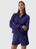 Bluzy damskie - 4F Bluza w kolorze granatowym - miniaturka - grafika 1