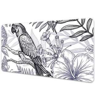 Mata na biurko Rysowana papuga 120x60 cm - Podkładki na biurko - miniaturka - grafika 1