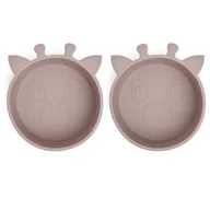 Miseczki i talerzyki dla dzieci - Miseczka Silikonowa Dla Dzieci Zestaw 2Szt Nuuroo - miniaturka - grafika 1