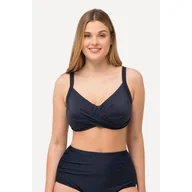 Bielizna sportowa damska - Damska Góra bikini drapowanie miękkie miseczki regulowane ramiączka - miniaturka - grafika 1
