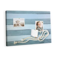 Tablice i flipcharty - Kolorowy Organizer - Tablica Korkowa z Pinezkami - Deski pasy muszelka 60x40 cm - miniaturka - grafika 1