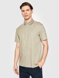 Koszulki męskie - Selected Homme Polo Leroy 16082844 Brązowy Regular Fit - grafika 1
