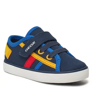 Buty dla chłopców - Sneakersy Geox B Gisli Boy B451NA 00010 C4226 Navy/Royal - grafika 1