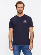 Koszulki męskie - Gant T-Shirt Reg Archive Shield Emb Ss 2067004 Granatowy Regular Fit - miniaturka - grafika 1