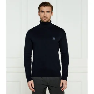 BOSS ORANGE Golf Akiro S Regular Fit z dodatkiem kaszmiru - Swetry męskie - miniaturka - grafika 1