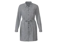 Bluzki damskie - esmara® Sukienka koszulowa damska z flaneli (Pepitka/czarny/biały, 40) - miniaturka - grafika 1