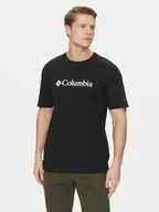 Koszulki męskie - Columbia T-Shirt CSC Basic Logo EM2180 Czarny Regular Fit - miniaturka - grafika 1