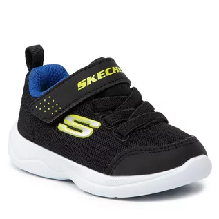 Sneakersy damskie - SKECHERS Sneakersy Mini Wanderer 407300N/BBLM Blk/Blue/Lime - grafika 1