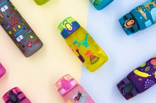Butelka bidon na wodę dla dzieci ION8 I8RF350PYDINO 350 ml dinozaury - Bidony dla dzieci - miniaturka - grafika 6