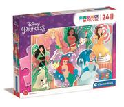 Puzzle - Clementoni Puzzle 24 Maxi Super Kolor Princess - - miniaturka - grafika 1