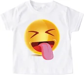 Koszulki dla dziewczynek - Koszulka na dzień szczęścia z uśmiechem - miniaturka - grafika 1