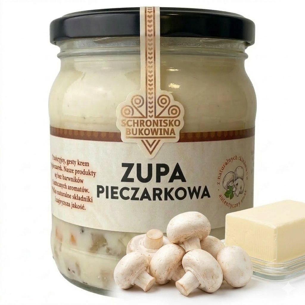 Zupa pieczarkowa 400ml - Schronisko Bukowina