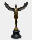 Figurki dekoracyjne - Ikar Uskrzydlony Mężczyzna Rzeźba z Brązu - miniaturka - grafika 1