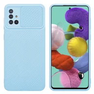 Etui i futerały do telefonów - Cadorabo pokrowiec ochronny na Samsung Galaxy A51 4G / M40s w kolorze niebieskim etui na telefon TPU pokrowiec na aparat ochrona - miniaturka - grafika 1
