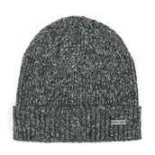 Czapki damskie - Męska czapka prążkowana czarna - miniaturka - grafika 1