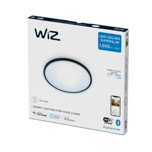 Philips WiZ Super Slim 16W LED Plafon sufitowy 2700-6500 1500lm czarny - Systemy inteligentnych domów - miniaturka - grafika 2