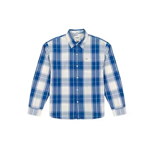 Koszule męskie - Wrangler Męska koszula 1 PKT, Nautical Blue, 3XL, Nautical Blue, 3XL - grafika 1