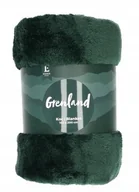 Koce - Gruby, puszysty koc 200x220 cm zielony / butelkowa zieleń GRENLAND VI - miniaturka - grafika 1