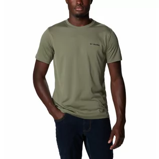 Bielizna sportowa męska - Męska koszulka termoaktywna Columbia Zero Rules SS stone green - S - grafika 1