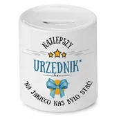 Skarbonki - Dla Kelnera Skarbonka na Urodziny na Prezent z Nadrukiem ze Zdjęciem + Opakowanie na prezent (wzór 01) - miniaturka - grafika 1