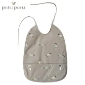 Śliniaki i fartuszki - Petu Petu śliniak z kieszonką wodoodporny Penguin - miniaturka - grafika 1