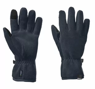 Dziecięce Rękawiczki Polarowe Jack Wolfskin Spirit Fleece Glove Y Night Blue L/Xl - Rękawiczki - miniaturka - grafika 1