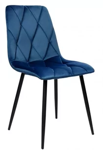 Krzesło aksamitne MADISON granatowe velvet - Krzesła - miniaturka - grafika 1
