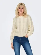 Swetry damskie - ONLY Sweter w kolorze kremowym - miniaturka - grafika 1