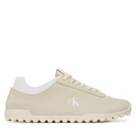 Sneakersy damskie - Sneakersy Calvin Klein Jeans Low Profile Runner Mg Sue YW0YW01898 Beżowy - miniaturka - grafika 1