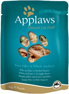 Applaws Selection saszetki w bulionie, 12 x 70 g - Tuńczyk, anchois i wodorosty - Mokra karma dla kotów - miniaturka - grafika 1