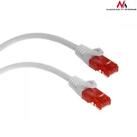 Patchcordy - Maclean MCTV-301 W 47265 Przewód kabel patchcord UTP cat6 wtyk-wtyk 1m biały CEN-47265 - miniaturka - grafika 1
