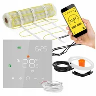 Akcesoria grzewcze - Mata grzewcza pod płytki MISSION AIR PTC MA-160W/m2 1m² (2mb x 50cm) + regulator Leo Biały Wi-Fi - miniaturka - grafika 1