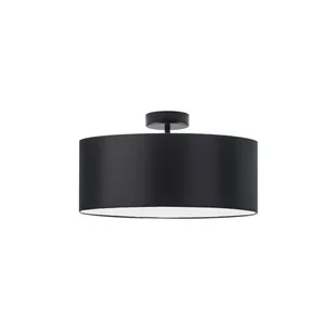 Czarny plafon sufitowy do salonu WENECJA fi - 40 cm - kolor czarny - Lampy sufitowe - miniaturka - grafika 1