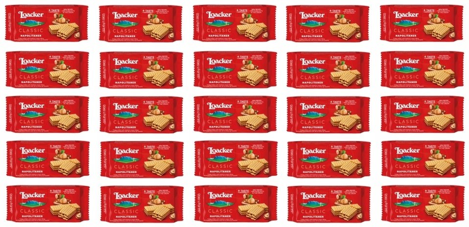 25x 45g Loacker Classic Napolitaner wafelki Karton