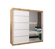 Szafy - Szafa przesuwna garderoba VERONA 2 200 gł. 62 Artisan / Biały - miniaturka - grafika 1