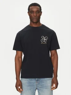 Quiksilver T-Shirt EQYZT08032 Czarny Oversize - Koszulki męskie - miniaturka - grafika 1