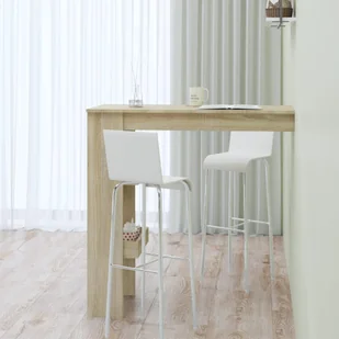 Lumarko Stolik barowy, sonoma, 102x45x103,5 cm, materiał drewnopochodny - Ławy i stoliki kawowe - miniaturka - grafika 7
