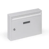 Skrzynki na listy - Skrzynka pocztowa, odpowiednia do montażu, 240 x 320 x 60 mm, biała - miniaturka - grafika 1