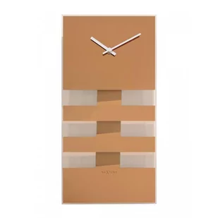 Nextime Zegar ścienny Bold Stripes, miedziany - Dekoracja stołu - miniaturka - grafika 1