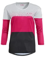 Koszulki i topy damskie - VAUDE VAUDE Damska koszulka Moab Ls T-shirt V różowy Bramble M 42338 - miniaturka - grafika 1