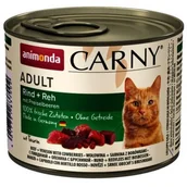 Mokra karma dla kotów - Animonda Carny wołowina sarna i borówka 200g - miniaturka - grafika 1